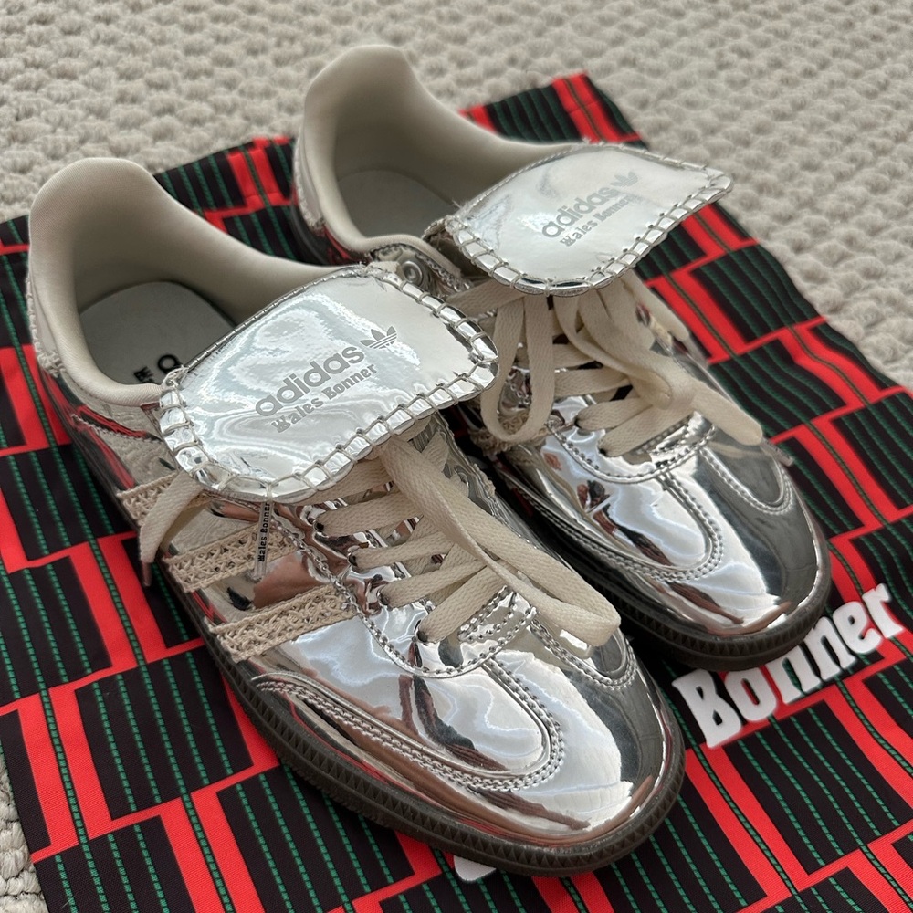 Wales Bonner adidas Samba Silver Metallic Sneakers